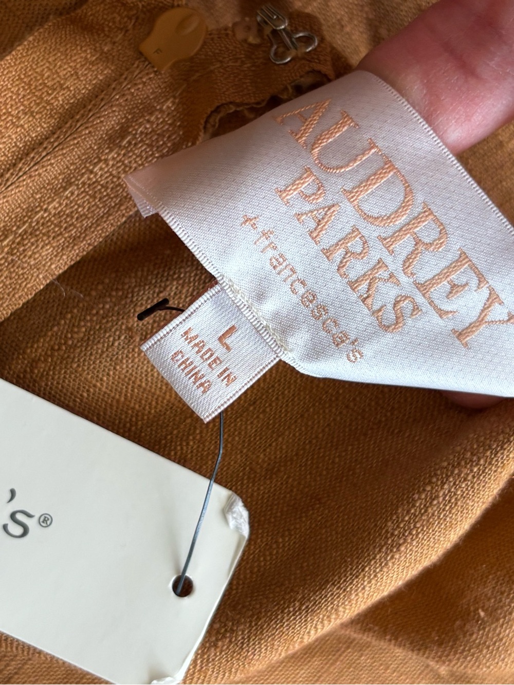 Back-Tie Wide-Leg Jumpsuit in Camel - Picture 5 of 16